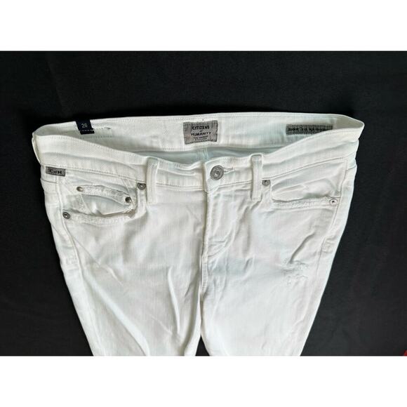 Citizens of Humanity Rocket Crop High Rise Skinny White Jeans Size 26 $198 - Picture 7 of 16